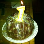 Foto: unser Gast-Robert hat uns einen Kuchen mitgebracht!